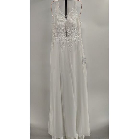 Lulus | Dresses | Lulus Forever Promised White Chiffon Embroidered Sequin Maxi  Dress M | Poshmark